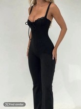 Black lace jumpsuit for sale  REDCAR