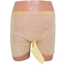 Krótkie spodenki lateksowe z żebrowaną rurką (L), używany na sprzedaż Krótkie spodenki lateksowe z żebrowaną rurką (L), używany na sprzedaż  Wysyłka do Poland