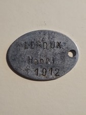 Ww1 dog tag d'occasion  Lestrem
