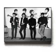 Usado, Foto vintage rara emoldurada 1964 dos Beatles e imagens de desenhos animados impressão giclée jumbo comprar usado  Enviando para Brazil