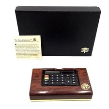 Calculadora de relógio de mesa vintage Oxford coleção base de madeira e peso de papel comprar usado  Enviando para Brazil