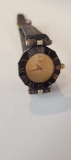Century Time Gem 1P Diamond Index K18YG Quartz Gold 24mm Analog Ladies Watch comprar usado  Enviando para Brazil