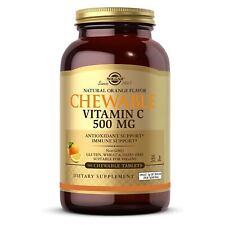 90 comprimidos mastigáveis sabor laranja Solgar vitamina C 500 mg comprar usado  Enviando para Brazil
