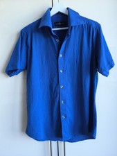 Camisa azul premium vintage Ralph Lauren botão para baixo botão manga curta pônei   comprar usado  Enviando para Brazil