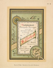 Tipografía decorativa y diseño impreso 1891 intercambio de patrones gráficos #E662 segunda mano  Embacar hacia Mexico