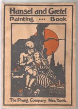 Libro de pintura Hansel & Gretel 1915-para usar con acuarelas-100+ años-G/VG segunda mano  Embacar hacia Mexico