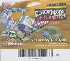Riginal eintrittskarte motocro gebraucht kaufen  Dortmund