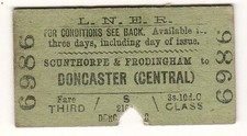 Railway ticket lner for sale  MIDHURST