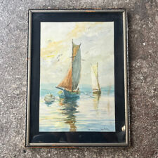 Ancienne aquarelle marine d'occasion  Marseille II