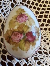 Uovo ceramica fiori usato  Vaglia