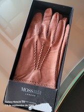 Luvas de couro de cordeiro marrom - 100% forro de alpaca - Tamanho 9 (L-XL) comprar usado  Enviando para Brazil
