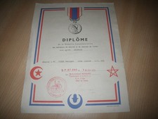 Diplôme médaille commémorat d'occasion  Grans