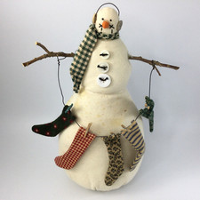 Fabric snowman figurine for sale  Dayton