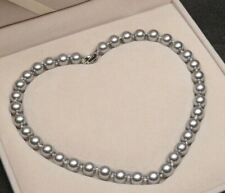 Graue collier perlenkette gebraucht kaufen  Lippstadt
