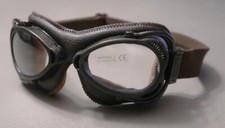 Óculos de proteção vintage de couro marrom para motociclismo Nannini feitos na Itália, usado comprar usado  Enviando para Brazil