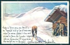 Cartolina artista firmata usato  Italia