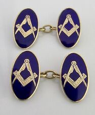 Gold masonic cufflinks for sale  LONDON