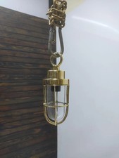 Candelabro de latão – Luminária pendente náutica clássica, luminária de teto pequena comprar usado  Enviando para Brazil