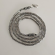 Colar de corrente de prata esterlina 925 bizantina Bali 3 mm, 24" comprar usado  Enviando para Brazil