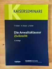 Kaiserskript anwaltsklausur zi gebraucht kaufen  Freiburg im Breisgau