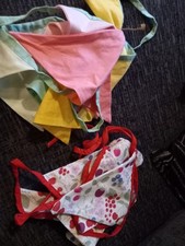 Colurful fabric bunting. for sale  NORWICH