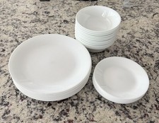 Conjunto de Pratos Corelle Frost White (12x Pratos de Jantar, 10x Pratos de Salada, 12x Tigelas) comprar usado  Enviando para Brazil