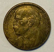 Moeda de erro! Brasil 20 centavos, Ruy Barbosa de Oliveira 1949 - Rotação reversa comprar usado  Enviando para Brazil