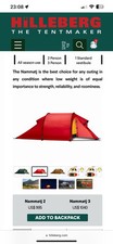 Hilleberg nammatj black d'occasion  Expédié en Belgium