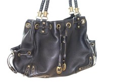 Bolsa de mão Michael Kors Mk vintage preta com bolsa de pano edição limitada linda comprar usado  Enviando para Brazil