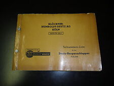 Ersatzteilkatalog deutz raupen gebraucht kaufen  Wilhelmshaven