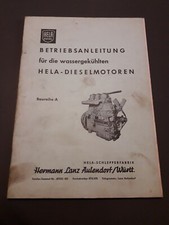 Hella Motor Diesel, Refrigerado por Agua, Manual Serie A, Aulendorf (j1) comprar usado  Enviando para Brazil