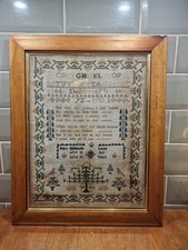Antique victorian sampler for sale  CREWKERNE