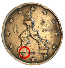 Moneta centesimi euro usato  Massa Lubrense