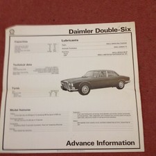 Daimler double six for sale  WARLINGHAM