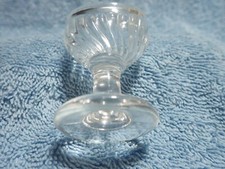 Raro Francés Art Déco Ojo Lavar Taza (Vidrio Transparente Moldeado Eyebath) Con comprar usado  Enviando para Brazil