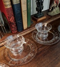 Vintage etched glass for sale  Laurel