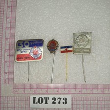 Vintage COAT OF ARMS SFRJ Socialist Republic of Yugoslavia Pin 4/1 LOT 273, usado comprar usado  Enviando para Brazil