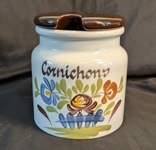 Pot cornichons faïence d'occasion  Montrabé