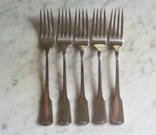 5 tenedores de cena Oneida Cube acero inoxidable colonial americano de 7 1/4 pulgadas segunda mano  Embacar hacia Mexico