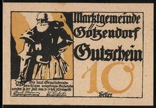 Notgeld götzendorf 1920 gebraucht kaufen Notgeld götzendorf 1920 gebraucht kaufen  Berlin