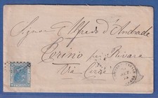 Usado, Italien 1874 Brief O RIVARA nach Corino an Alfredo d'Andrade comprar usado  Enviando para Brazil