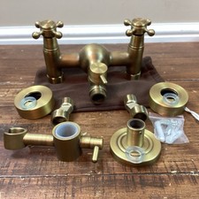 Brushed brass basin for sale  NEWNHAM