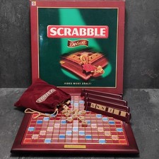 Scrabble Deluxe Mattel Układanka • Kamienie Kompletne • 2008 Mattel , używany na sprzedaż  Wysyłka do Poland