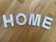 Holzbuchstaben home weiss gebraucht kaufen  Köln
