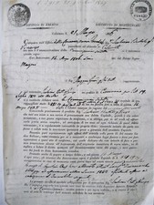 Lettera notarile calcinato usato  Italia