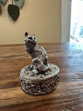 Vintage pewter cat for sale  Capac