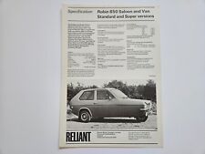 Reliant robin 850 for sale  NUNEATON