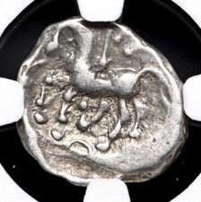 CELTIC, Aedui/Lingones. Século I a.C. Quinarius de prata, Kaletedou, NGC fino, usado comprar usado  Enviando para Brazil