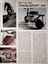 1964 Trans-Sport 810 Mini Bike Trail Test - 1 página artigo de motocicleta vintage, usado comprar usado  Enviando para Brazil