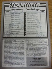 1985 autographed programme for sale  BIRMINGHAM